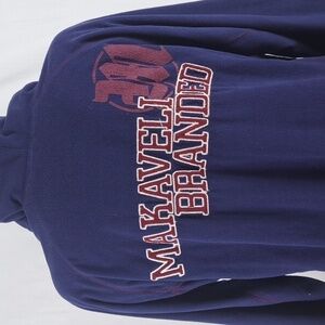 Vintage Y2K Makaveli Branded double-sided embroidered lightweight fleece hoodie